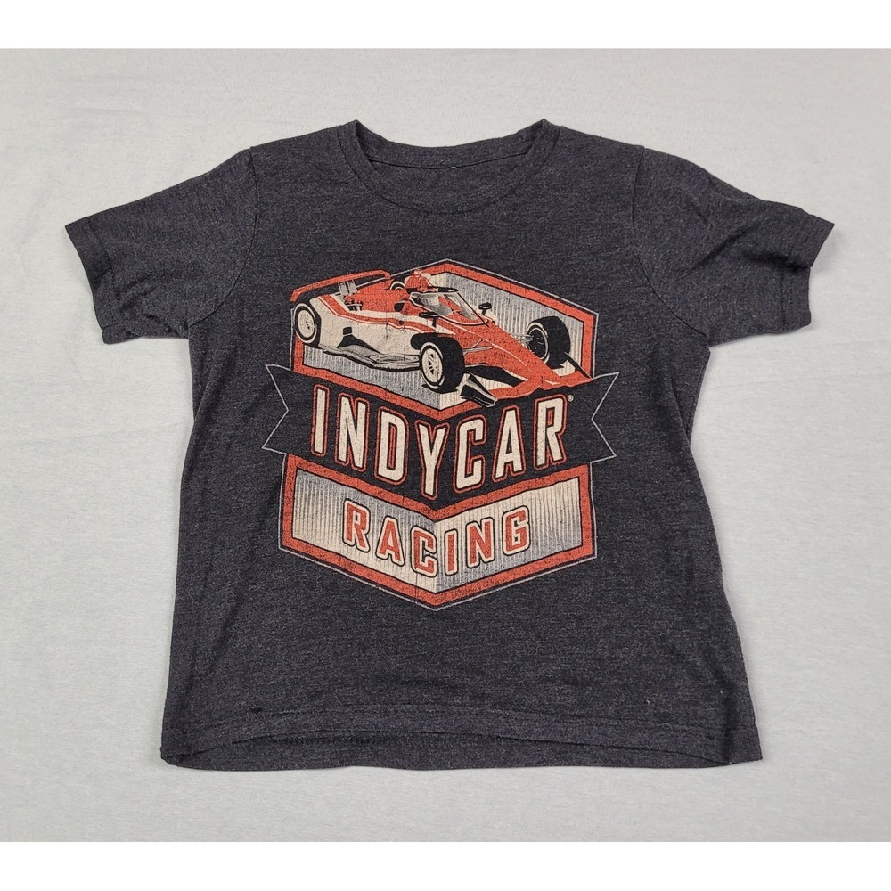 Indycar Authentic Apparel Boy's Black Indy Car Racing T-shirt Size XS